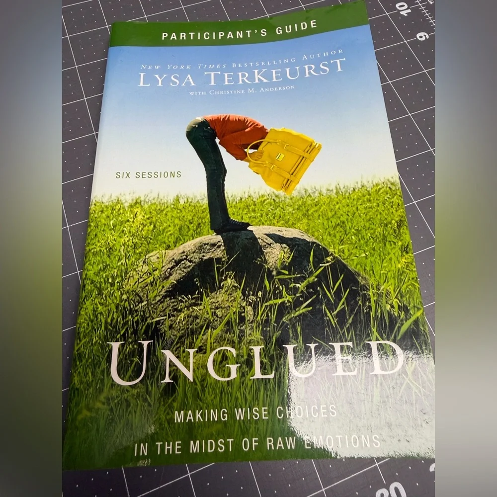 Unglued Book and Participants Guide by Lysa TerKeurst Bible Study set of 2
